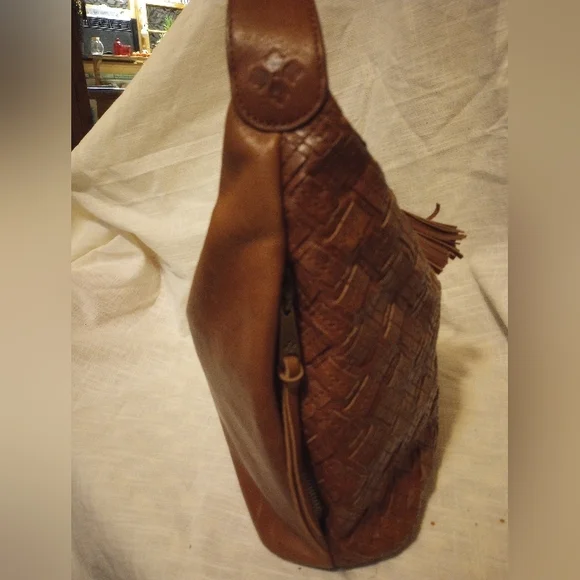 Patricia Nash Elegant Woven Leather Bag - Picture 6 of 8